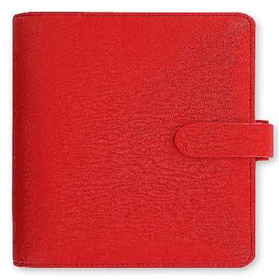 Agenda personal filofax roja